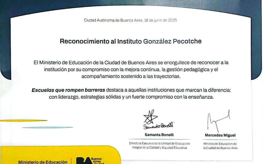 Reconocimiento de Escuelas que Rompen Barreras